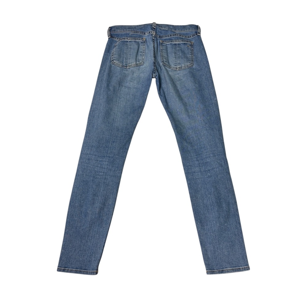 Rag‎ Bone Ankle Skinny Jeans Women Size 24 Blue Nelly Wash YKK Zipper 24x28